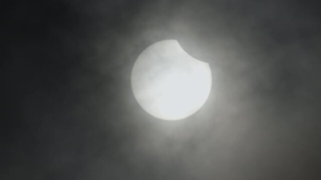 Captivating solar event observed in the sky during a partial eclipse