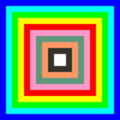 square frame on white background