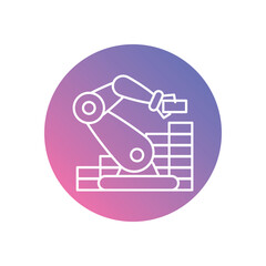 Construction Robot vector icons stock illustration