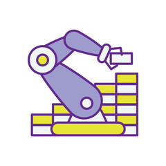 Construction Robot vector icons stock illustration