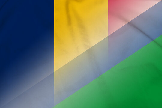 Chad and Lesotho political flag transborder relations LSO CHL