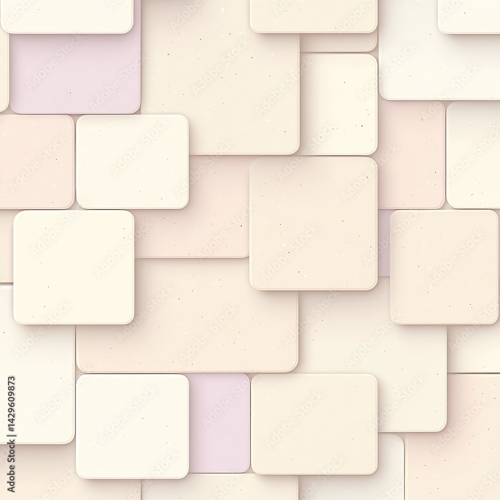 Poster overlapping monochrome squares gradient pattern