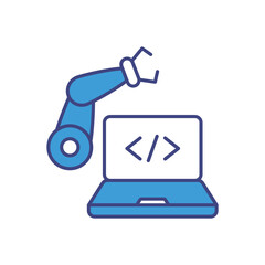 Robot Control vector icons stock illustration