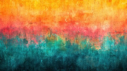 Fototapeta premium Vibrant Ombre Textured Background Abstract Sunset Hues