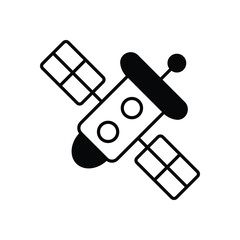 Robotic Spacecraft vector icons stock illustration