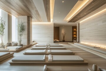 Modern spa retreat room