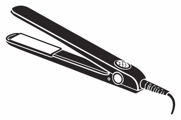 hair straightener silhouette