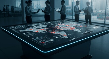 Global Supply Chain Disruptions Analysis on Interactive Touchscreen Table