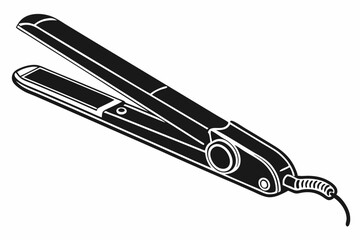 hair straightener silhouette