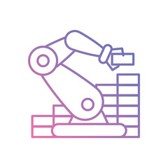Construction Robot vector icons stock illustration