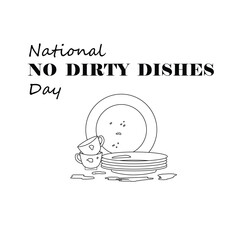 National No Dirty Dishes Day