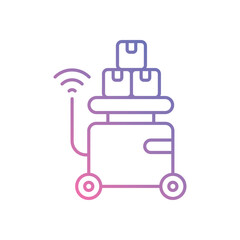 Logistics Robot vector icons stock illustration