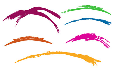 Set of abstract grunge lines vector illustration