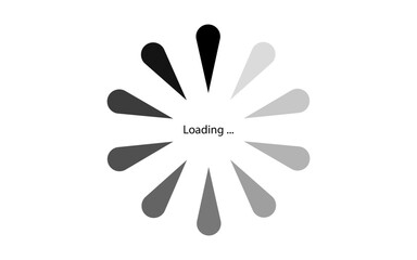 Loading image in circle shape, flow shape loading image, vector loading image in flow shape