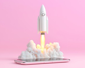 Rocket Launch on Phone