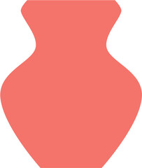 Flat vector of a flower vase with blooming plant. Ideal for home decor graphics, greeting cards, indoor gardening visuals, botanical elements, and lifestyle-themed illustrations.