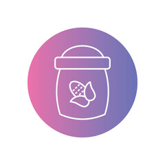 Cornstarch Bag icon vector stock illustration