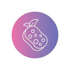 Organic Cleaning Sponge icon vector stock illustration