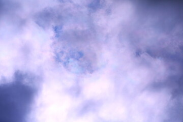 Obraz premium ふわふわした雲の背景素材