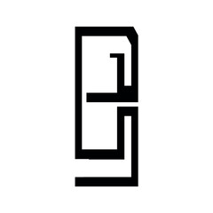 B letter logo design, vector illustration.	