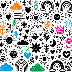 seamless pattern with flowers