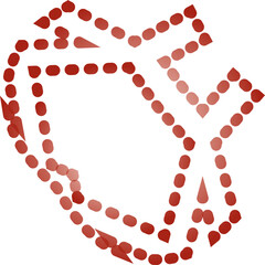 Gradient Dotted Symmetric Pattern Collection – Abstract Modular Icons with Pointed Ends and Organic Flow