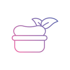 Natural Soap Bar icon vector stock illustration