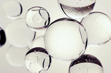 Luxury Skincare Serum Liquid Close-up