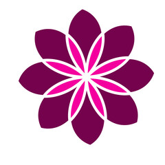 Flower color icon on white background for graphic and web design, Modern simple vector sign. Internet concept. Trendy symbol for website or mobile app design web button