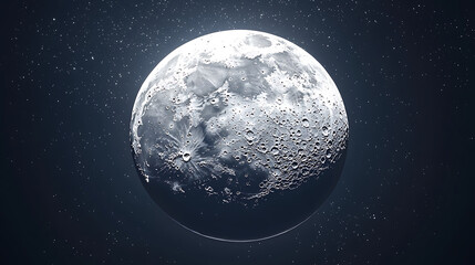 Fototapeta premium A large moon in the sky