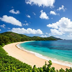 Beau Vallon Bay: Crescent-shaped Beach