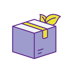Eco-Friendly Packaging icon vector stock illustration