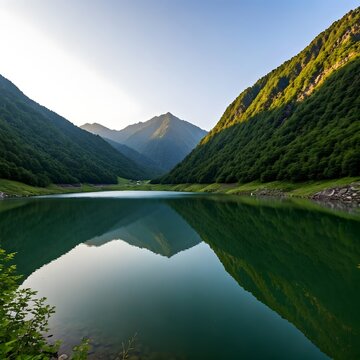 Boga Lake&rsquo;s Mountain Reflections