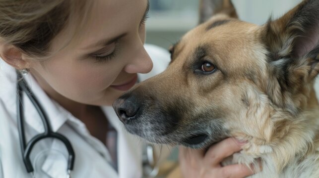 Veterinarians provide loving care for animals on World Veterinary Day, showcasing dedication to wellness through intimate interactions and health check-ups for pets
