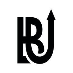 BU letter icon Logo alphabet vector design.	