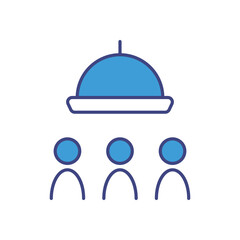 Group Order Feature icon vector stock illustration