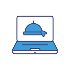 Online Food Order icon vector stock illustration