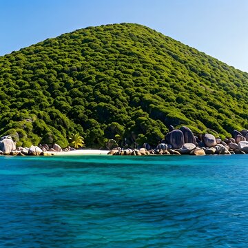 Ilh&eacute;u das Rolas Small Lush Island, S&atilde;o Tom&eacute; and Pr&iacute;ncipe