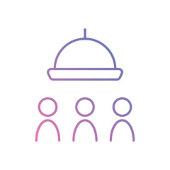 Group Order Feature icon vector stock illustration