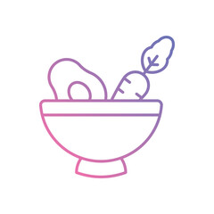 Healthy Meal Delivery icon vector stock illustration