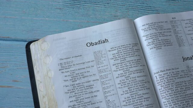 The book of Obadiah in the Old Testament of the Holy Bible.