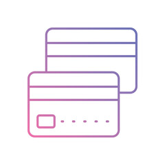 Credit Card icon vector stock illustration