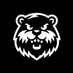 Cute Beaver Shape Logo Icon Symbol