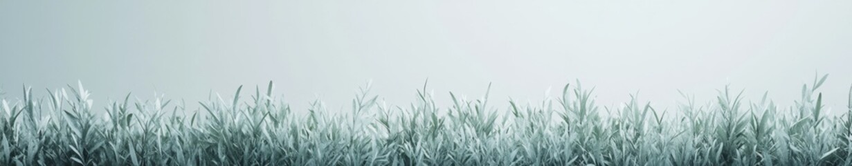 Fototapeta premium Foggy Field of Grass