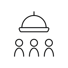 Group Order Feature icon vector stock illustration