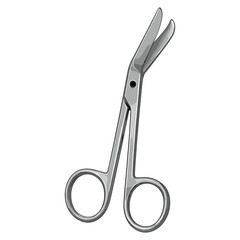 Realistic Vector Illustration of Medical Scissors – Surgical Instrument Tool