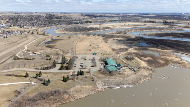 Assiniboine River In Manitoba, Canada