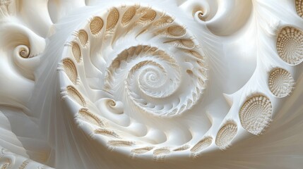 Elegant Spiral Structure with Textured Accents ideal for creative writing prompt visuals