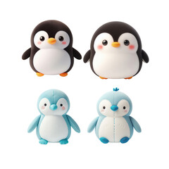 Fototapeta premium Cute penguin pals a delightful quartet