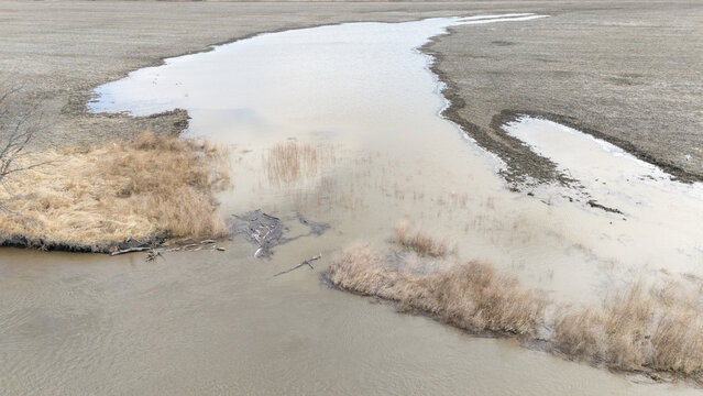 Assiniboine River In Manitoba, Canada